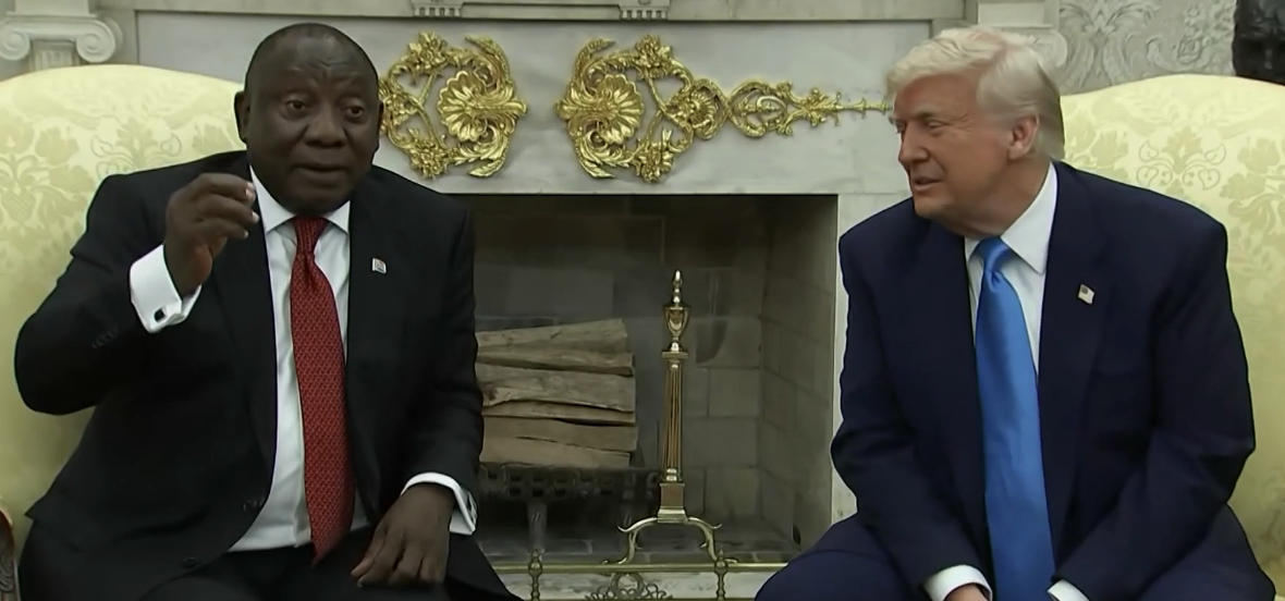 Presidente da África do Sul dá lição sobre racismo e fake news a Donald Trump