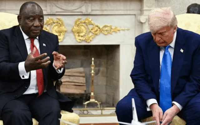 Donald Trump e Cyril Ramaphosa (Foto; Divulgação)